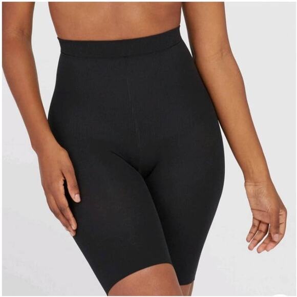 Assets By Spanx Black Power Panties Shapewear Size Large - Picture 1 of 5